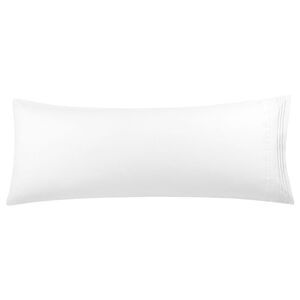 Brushed Microfiber Body Pillow Pillowcase 20x48 White